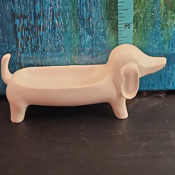 Ceramic Dachshund Jewelry Dish / Holder - Picture 5 of 7